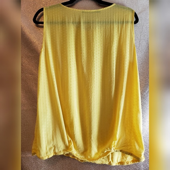 Zara Yellow Sleeveless Tank Top Small - Picture 6 of 7